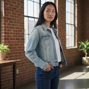 Jessica Simpson Light Blue Jean Jacket